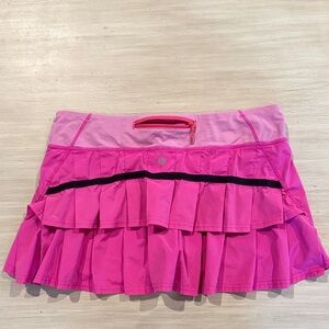 lululemon athletica Pink Ruffle Skirt